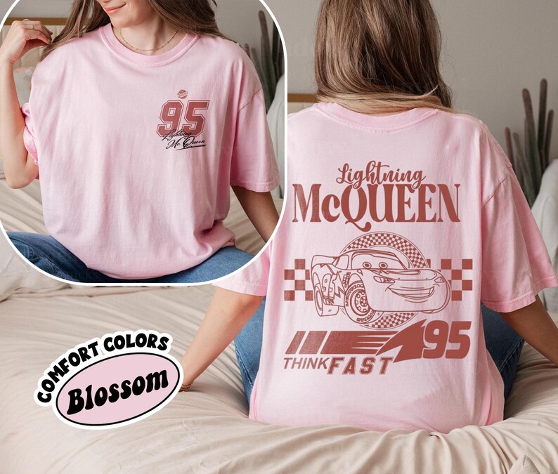 Lightning McQueen Cars Shirt, Disney Cars Shirt, Pixar Cars Shirt, Disney Cars Land Tee, Lightning McQueen Shirt, Piston Cup shirt image 5