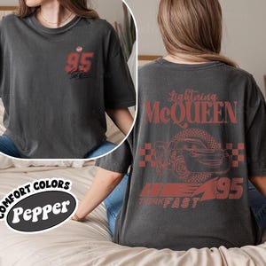 Lightning McQueen Cars Shirt, Disney Cars Shirt, Pixar Cars Shirt, Disney Cars Land Tee, Lightning McQueen Shirt, Piston Cup shirt Pepper (Comfort)