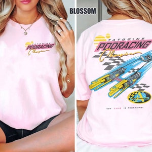 Retro Tatooine Podracing Champion Comfort Colors-skjorta, Star Wars-tvättad t-shirt, Hollywood Studios-skjorta, Galaxy's Edge Trip-skjorta Blossom (Comfort)