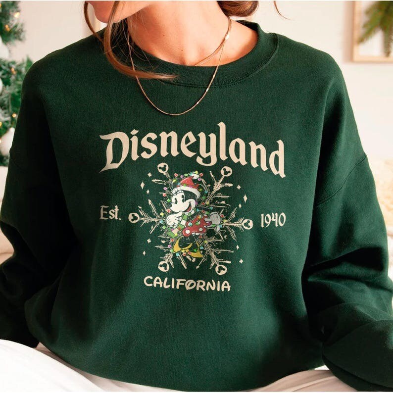Disneyland Family Christmas Shirt, Mickey Minnie Christmas Lights Shirt