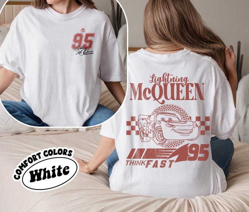 Lightning McQueen Cars Shirt, Disney Cars Shirt, Pixar Cars Shirt, Disney Cars Land Tee, Lightning McQueen Shirt, Piston Cup shirt image 7