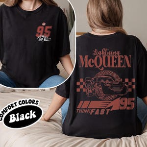 Lightning McQueen Cars Shirt, Disney Cars Shirt, Pixar Cars Shirt, Disney Cars Land Tee, Lightning McQueen Shirt, Piston Cup shirt image 9