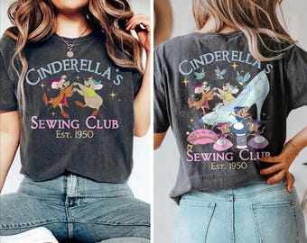 Retro Cinderella Est 1950 Shirt, Cinderella and co Sewing Club 1950 Shirt, Disney Trip 2025 Shirt, Disney Cinderella Princess Shirt