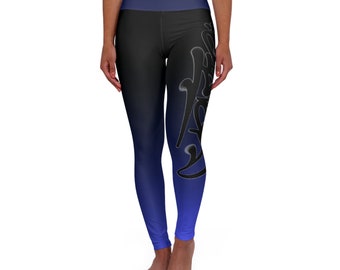 Yoga-Leggings mit hoher Taille von Silber