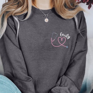 Personalized Nurse Sweatshirt Gift For Nurse Gift Custom Nurse Shirt Nurse Graduation Gift Nurse Week Nurse Appreciation Pediatric Sweater