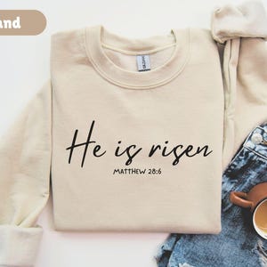 Christian Easter Sweatshirt, Christian Shirt for Easter, Easter Shirts for Women, Easter Gift, Happy Easter Sweater, Easter Crewneck