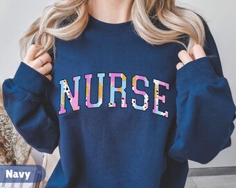Easter Nurse Sweatshirt, Nurse Easter Sweatshirt, Easter Gift for Nurse, Funny Nursing Shirt, RN Sweatshirt, Nursing Student, Gift for Nurse