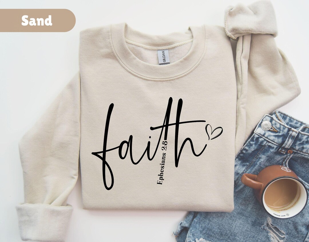 Christian Sweatshirt Jesus Apparel Christianity Gift Bible Verse Shirt ...
