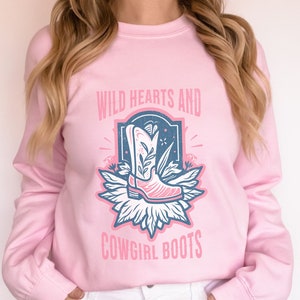 Western Sweatshirt Western Shirt Cowgirl Boots Western Graphic Tee Rodeo Boho Tshirt Country Concert Sweater Wild West Shirt Cowboy Shirt