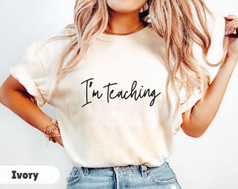 Comfort Colors® Teacher Shirt Teach Tshirt Back to School Shirt Teacher Appreciation Gift for Teacher Trendy Teacher T-Shirt Teacher Gift
