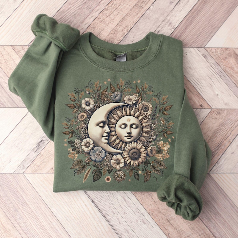 Moon Logo Fleece Raglan Sweatshirt main image 1