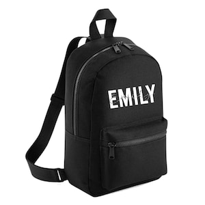 Personalised Mini Kids School Bag Initial Script Boys Girls Backpack Any Name Toddler Nursery Back to school Kindergarten backpack
