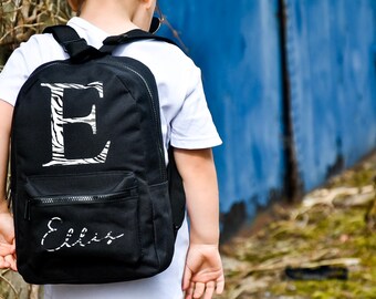 Zebra Print Personalised Backpack | Backpack | Boys Bag | Nursery Bag | Kindergarten Bag | Child's Backpack | Personalised Gift | Unisex Bag