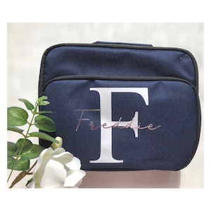 Boîte à lunch personnalisée| Personnalisé pour les enfants | Retour à l'école | Jardin d'enfants | Cadeau personnalisé | Sac à lunch assorti | Personnalisé | Isolé