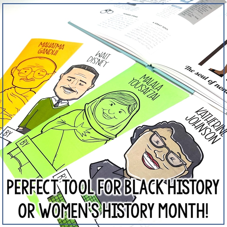 Biography Report Brochure Templates, Social Studies Research (digital ...
