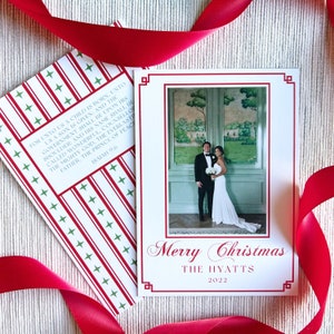 Carte photo de Noël intemporel