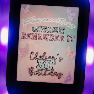 Capture It, Remember It Photo Booth Template,Salsa Photo Booth Template, Overlay, Tap To Start Screen & Background Screen, Birthday Template