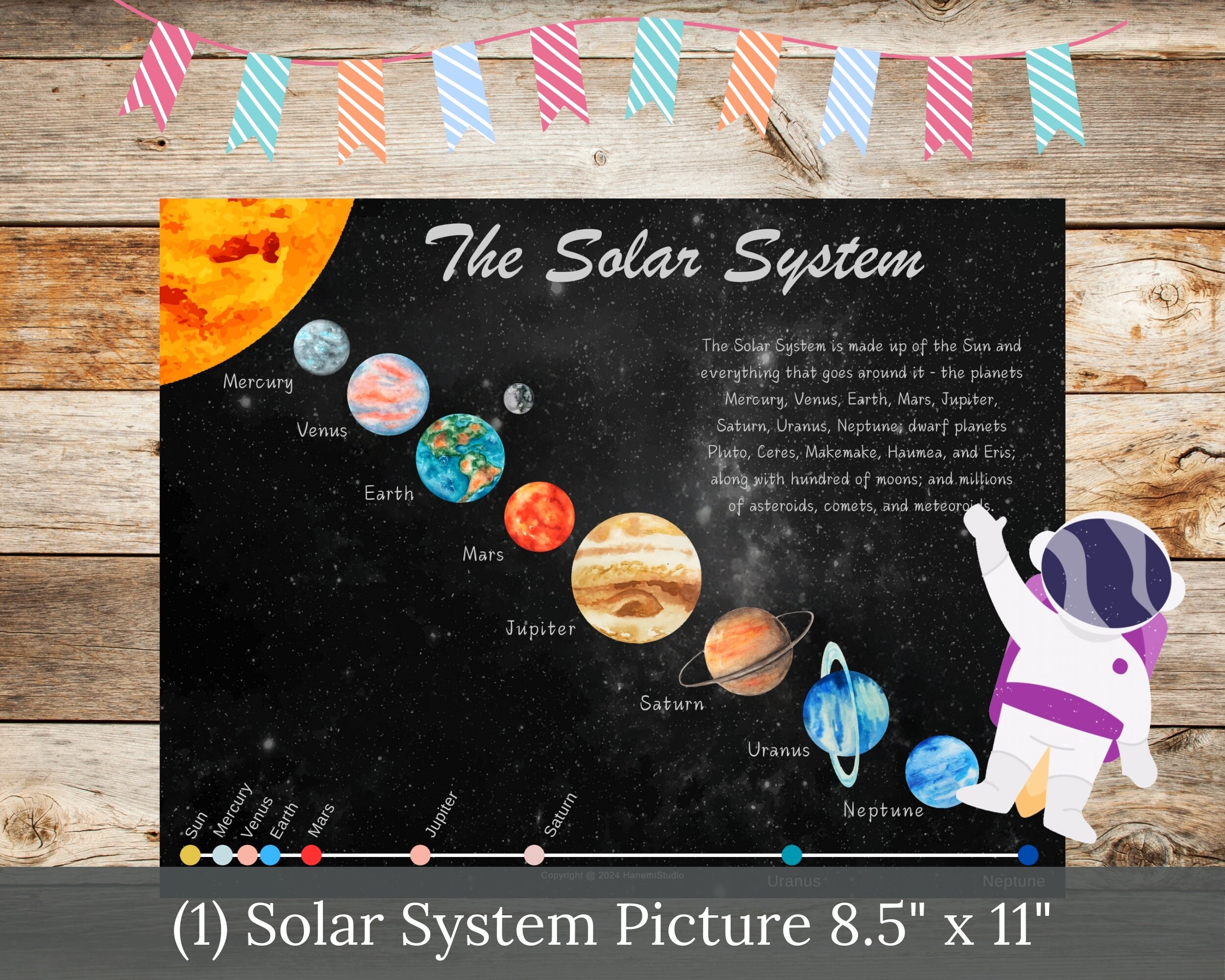 35 Planet and Solar System Flash Cards; Planets Flashcards; Solar ...