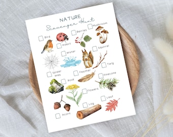 Nature Scavenger Hunt Worksheet; Woodlands Scavenger Hunt; Nature Scavenger Hunt Page; Scavenger Hunt for Kids; Printable Scavenger Hunt