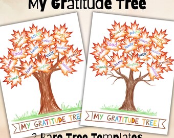 Gratitude Tree Craft; My Gratitude Tree; My Thankful Tree; Thanksgiving Crafts; I’m Thankful For Craft; Printable Thanksgiving Activity