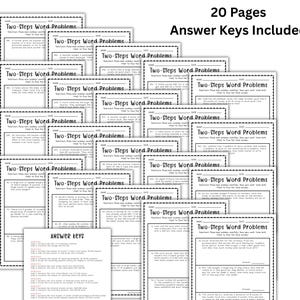 Mixed Two-step Word Problems Worksheets; 4th Grade Math Worksheet ...