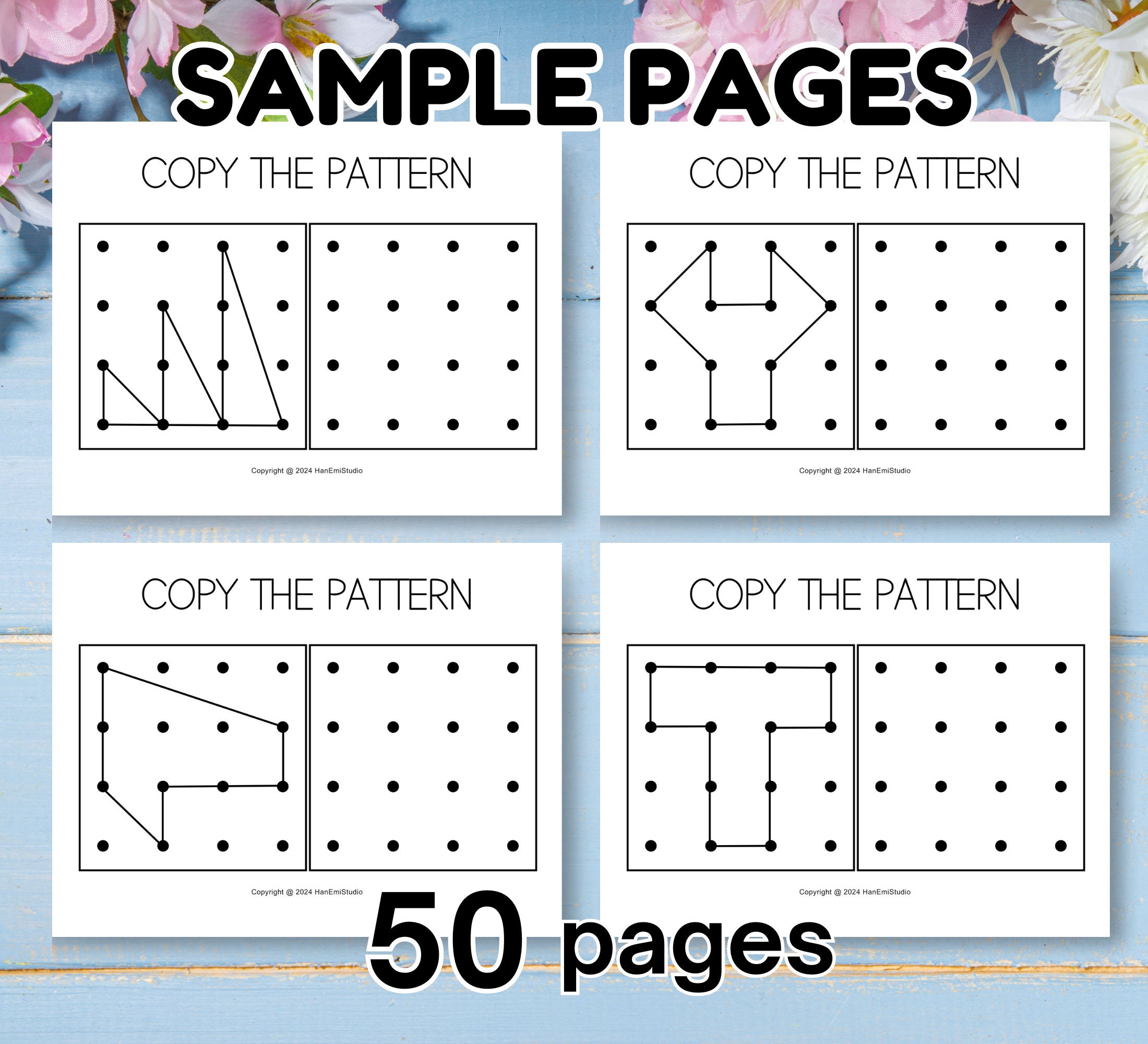 50 Copy the Pattern Worksheets for Ages 4 – 5; Repeat the Pattern ...