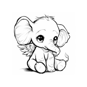 5 Printable Elephant Coloring Pages for Any age Coloring Book Animals Coloring Pages Adult and Children Coloring Kids Coloring 8x11