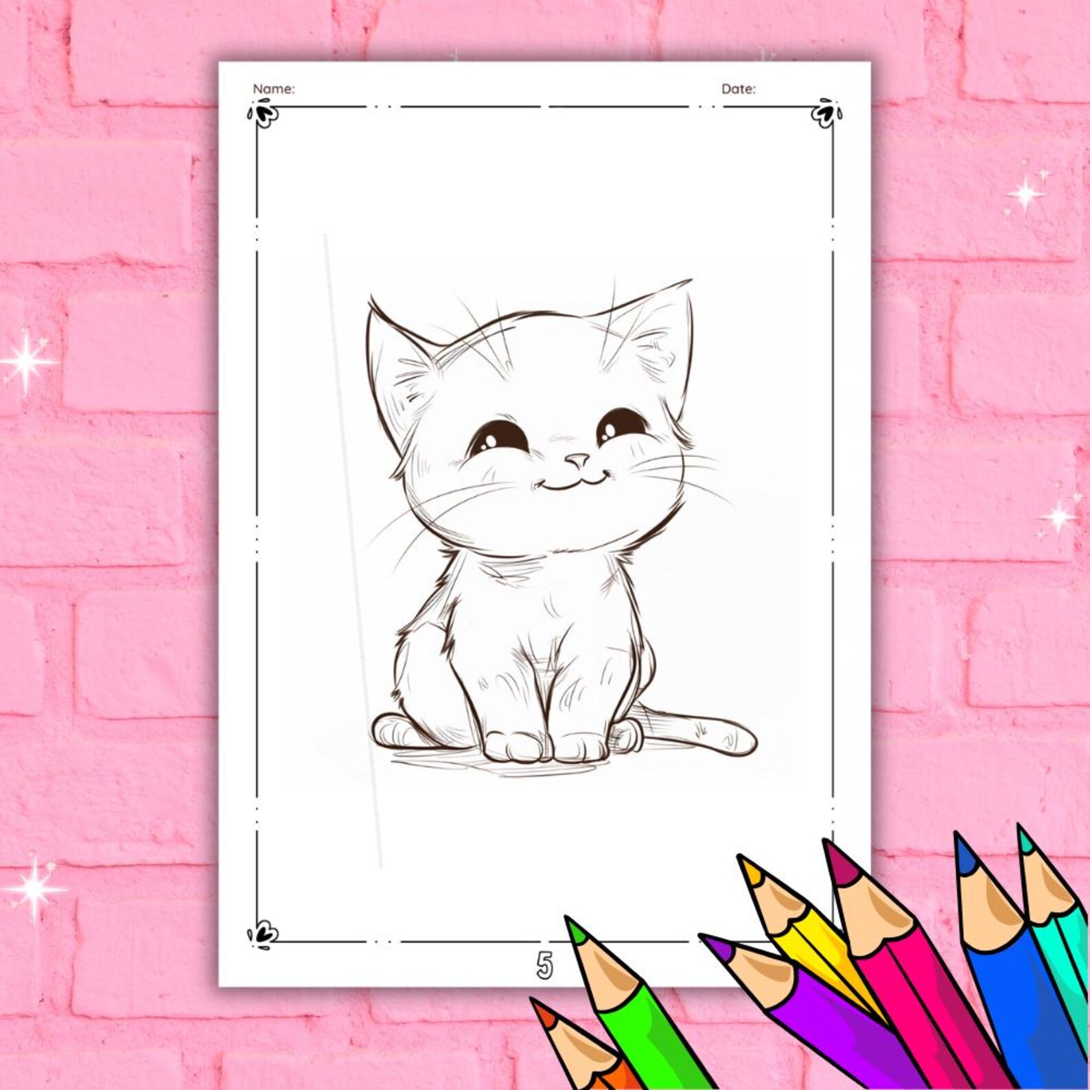 5 Printable Cats Coloring Pages for Any Age, Printable Coloring Book