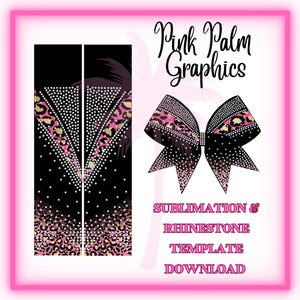 Sublimering och strass nedladdning rosa gepard