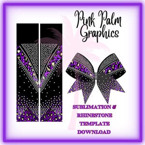 Sublimation And Rhinestone Download Purple Cheetah