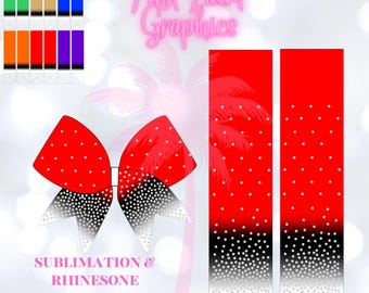 Sublimations-Download für 3 "Cheer Bow