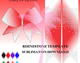 Sublimation And Rhinestone Download To Make a 3&quot; Cheer Bow