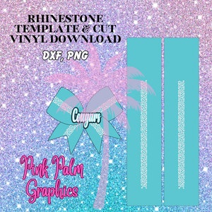 Cheer Bow Rhinestone Template