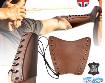 Bracer traditional arm guard made of high quality cow leather.