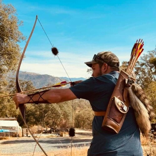 Ardour Crafts Genuine Leather Arrow Quiver – Back/Side Mount, Handmade USA