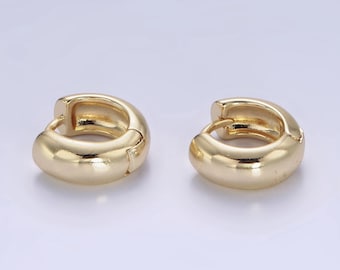 14K Gold Filled 10mm Chubby Minimalist Cartilage Earrings