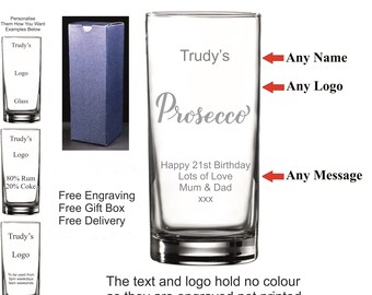 thumbnail image 2 of Personalized 10oz Pussers Rum Glass – Cool 18th, 21st, 30th, 40th Birthday Or Christmas Gift Idea 2 of 5