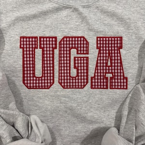 UGA Appliqué Embroidered Sweatshirt