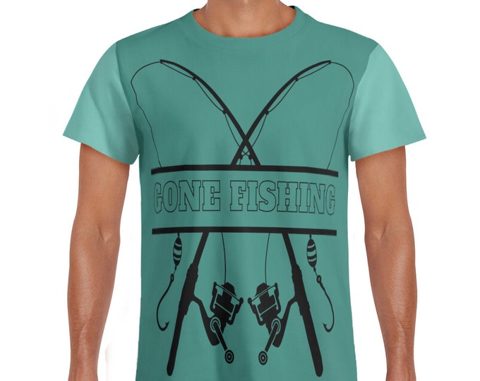 Gone Fishing Mens T shirt, Fishing Shirt, Fishing Graphic Tee, Fisherman Gifts, Present For Fisherman, Gone Fishing