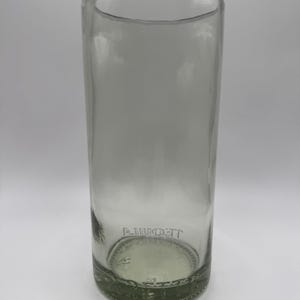 Clear Upcycled Drinking Glass, Handmade Glassware for Beer Lovers, Upcycled Barware, Party Favor and Bar Decor Gift, Recycling Glass Gift