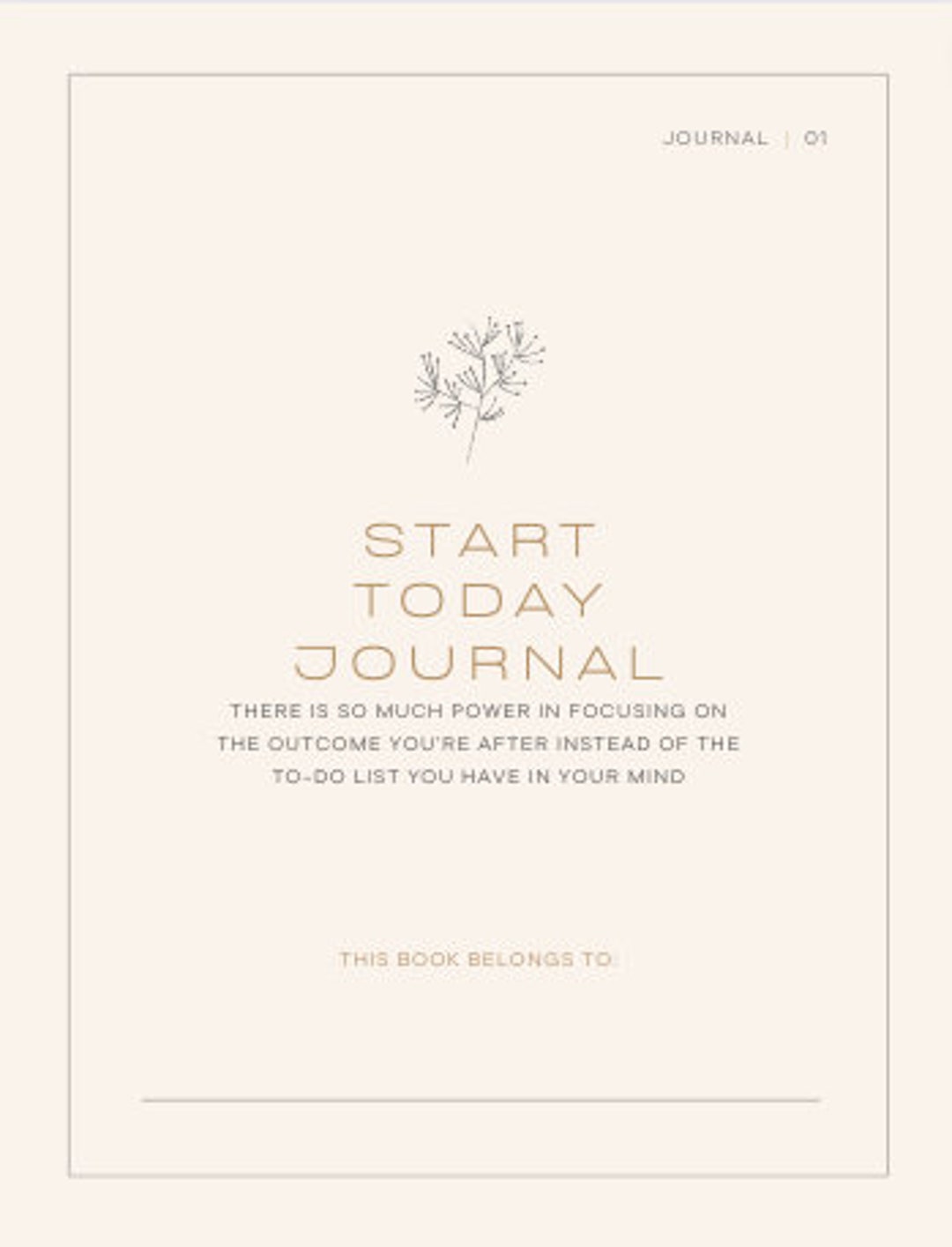 Start Today Journal 90 Day Goal Tracker Etsy