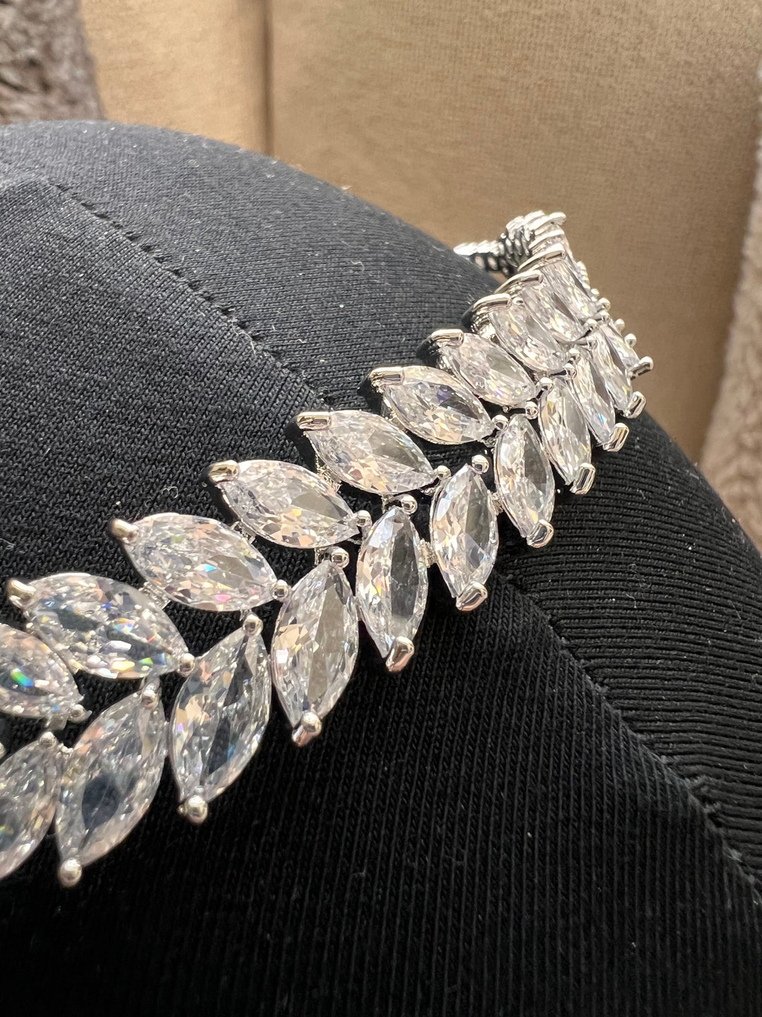 TONAUP Fascia Sposa per Capelli, 50cm Matrimonio Fiore di Cristallo Capelli vite Copricapo da Sposa Accessori Capelli Nuziale per Capelli per Matrimonio Festa