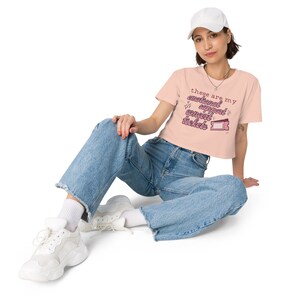 Emotional Support Concert Tickets Women’s crop top