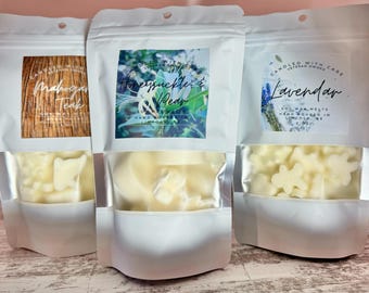 Luxury Natural Soy Wax Melts | Calming Scents | Unique 3 oz Soy Wax Melts | Eco-Friendly Housewarming Gift | Fresh, Fruity, Musk, calming
