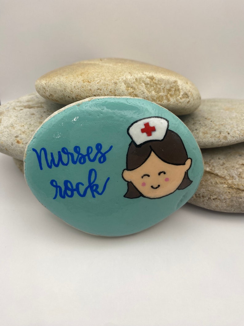 Nurses Rock Painted Rock, Doctors Rock Painted Rock, Nurse Appreciation ...