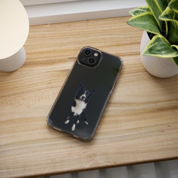 Border Collie Clear Phone Case, Dog Phone Case, Border Collie, Cute Dogs, Dog Accessories, Dog Iphone Cases, Sheep Dog, Farm Dog, Proud Dog