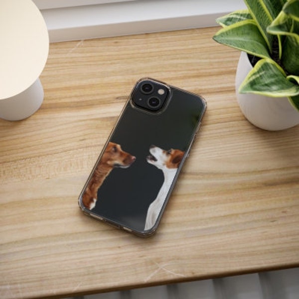 Serious Dogs Clear Phone Case