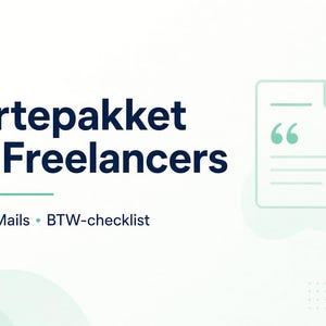 Freelancer Quotation Template Dutch | Word Excel PDF | Quotation Package BE NL | Email Texts | VAT Explanation | Self-employed | Download
