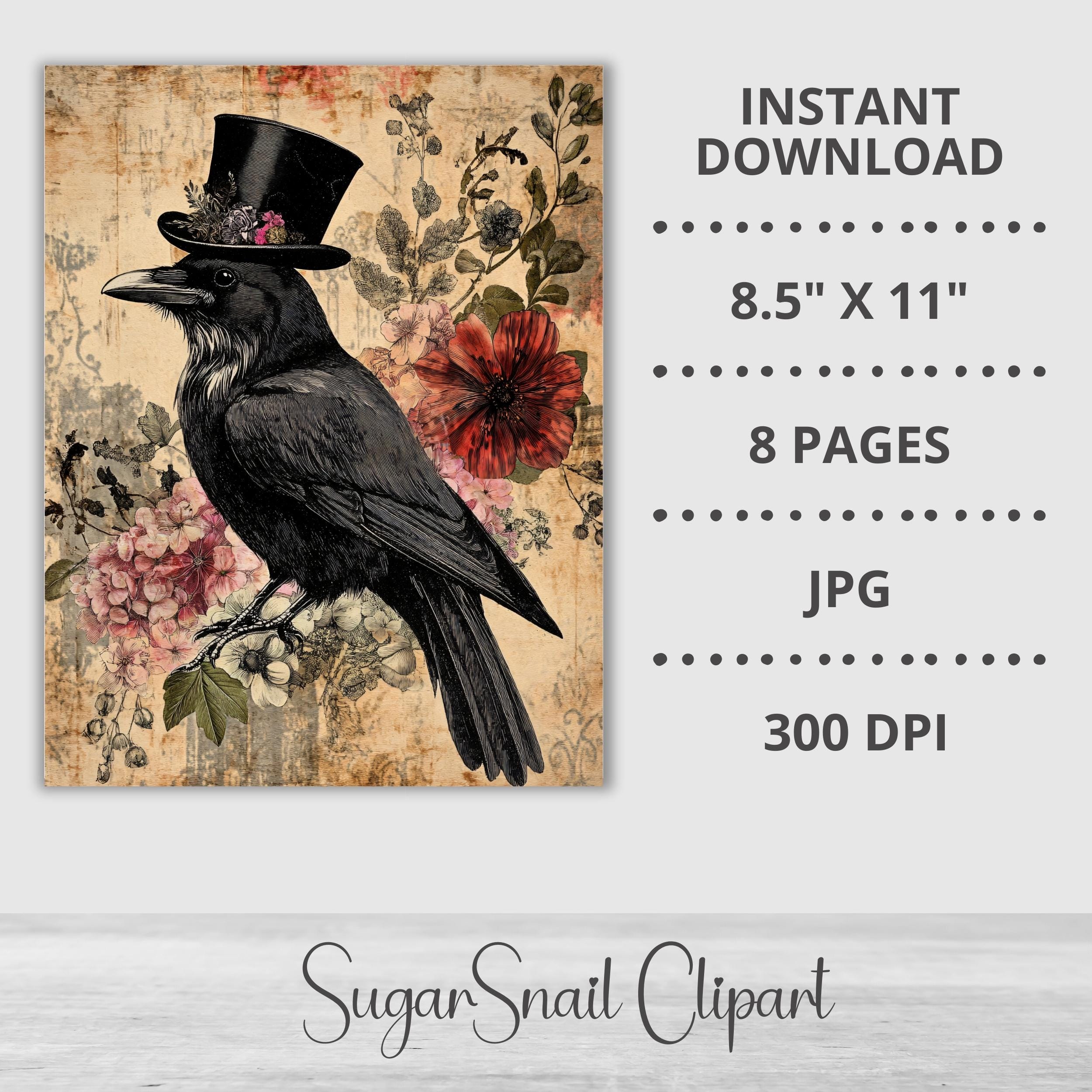 Gothic Victorian Romance Junk Journal Pages, Vintage Digital Papers ...