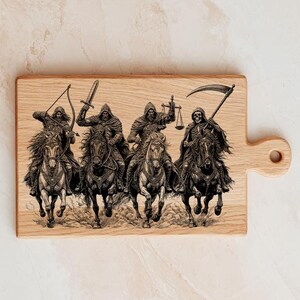 Death Famine War Conquest Wall Art SVG | Biblical Laser Cut File